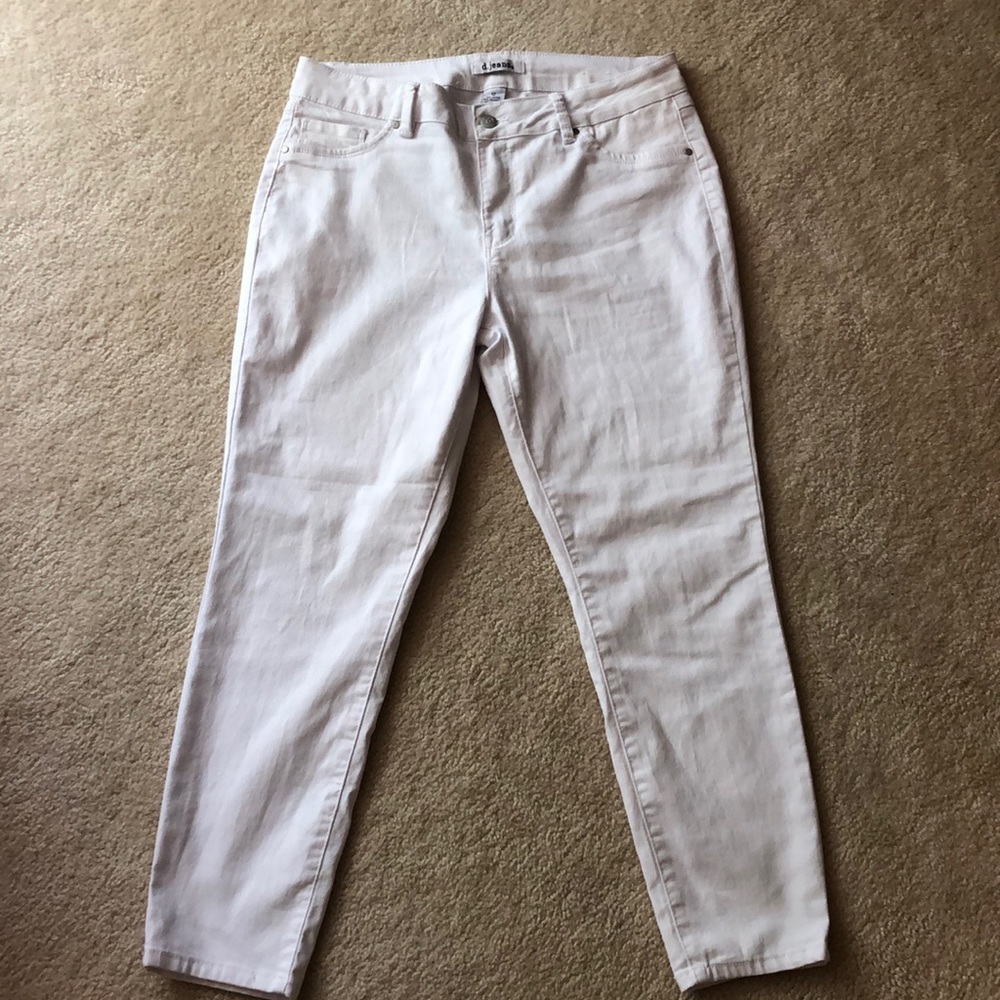 D Jeans White Crop